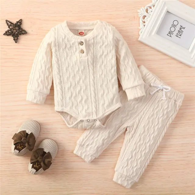 Toddler 2Pcs Suit Long Sleeve Romper