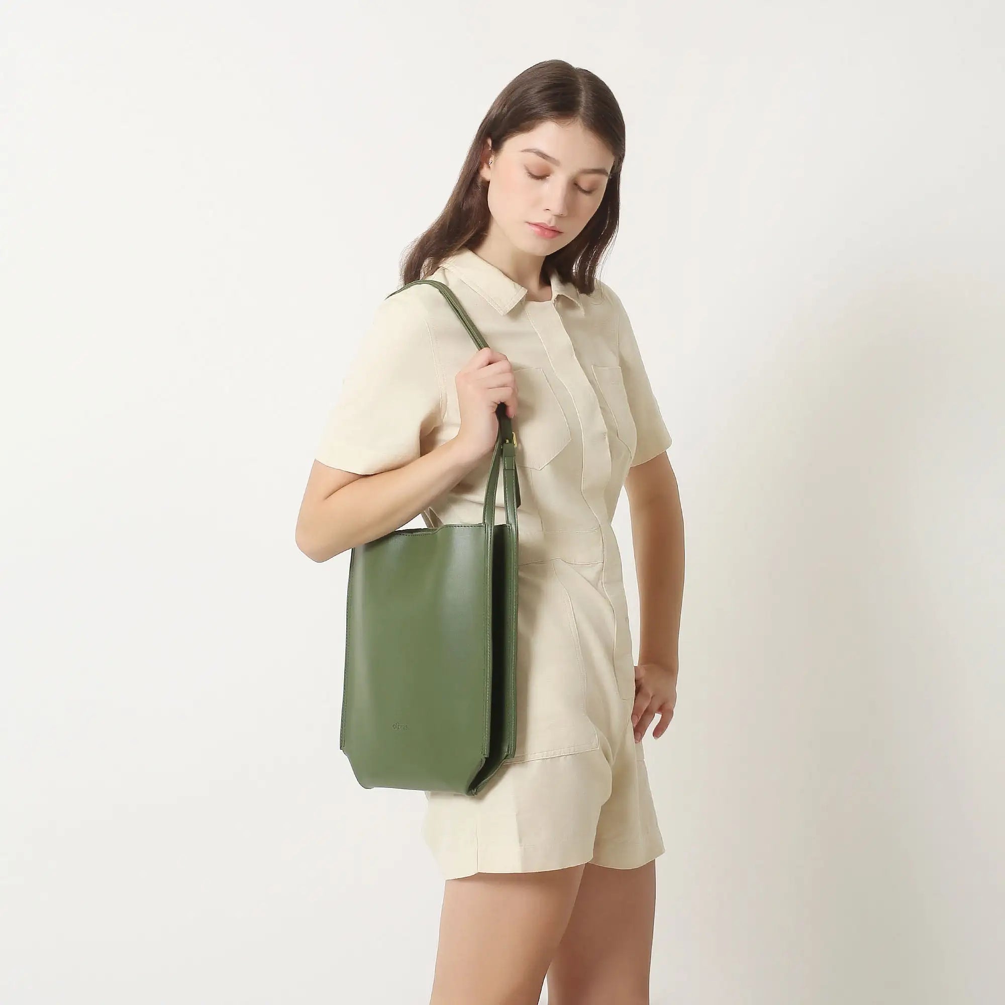 Olives Vegan Leather Tote Bag